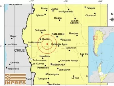 Sismo de 2.5 grados en San Juan se siente con intensidad en&nbsp;Mendoza