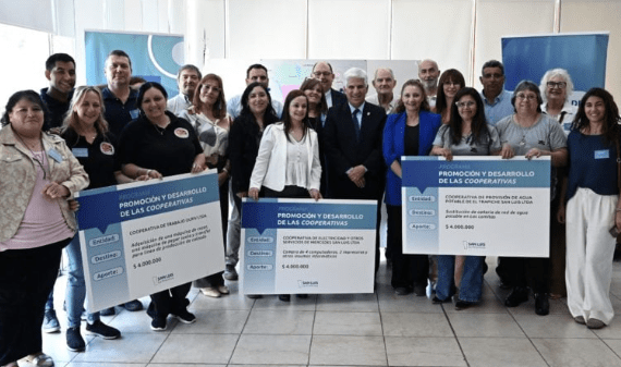 Diez cooperativas de San Luis recibieron $4 millones cada una para impulsar proyectos de&nbsp;inversión