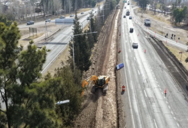 Siguen las obras en el Acceso Este de Mendoza y habrá cambios en el tránsito